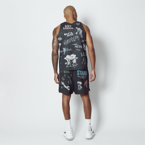 MEMORIAL 5.5-INCH SHRT WD PNTS GY