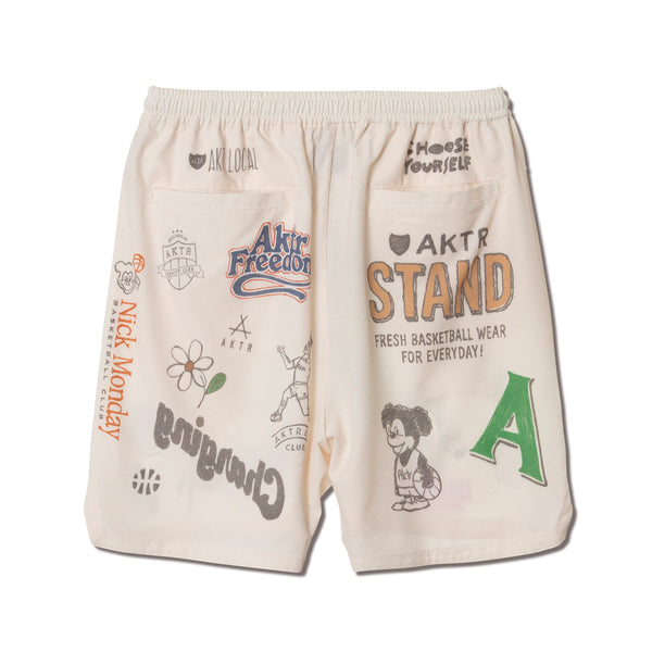 MEMORIAL 5.5-INCH SHRT WD PNTS ECRU