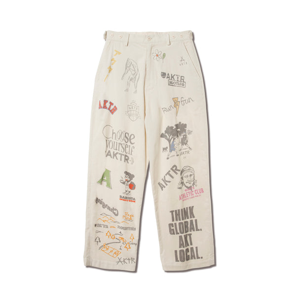 ADJUST FIT MEMORIAL PANTS ECRU