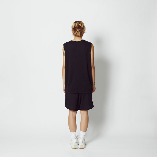 C.Y.C. SLEEVELESS T/C TEE BK