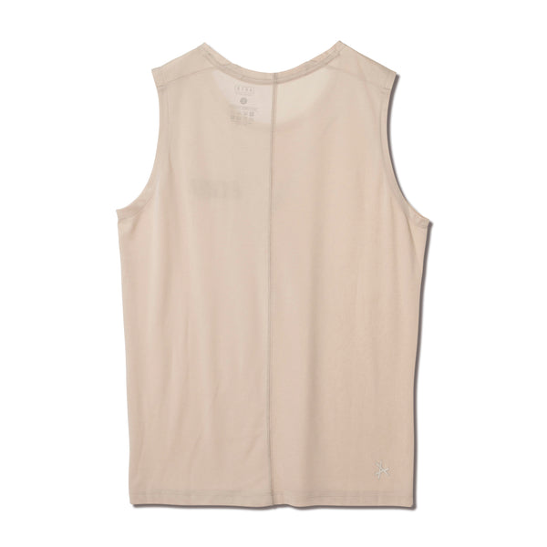 C.Y.C. SLEEVELESS T/C TEE ECRU