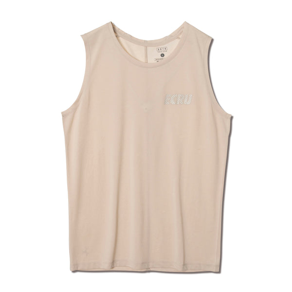 C.Y.C. SLEEVELESS T/C TEE ECRU