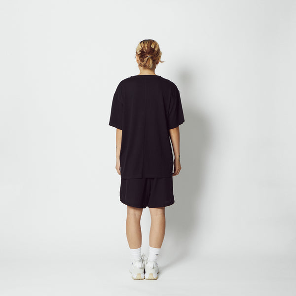 C.Y.C. LOOSE FIT T/C TEE BK