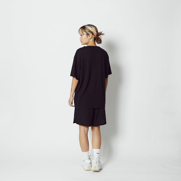 C.Y.C. LOOSE FIT T/C TEE BK