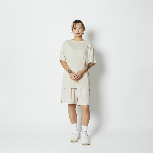 C.Y.C. LOOSE FIT T/C TEE ECRU