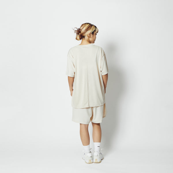 C.Y.C. LOOSE FIT T/C TEE ECRU