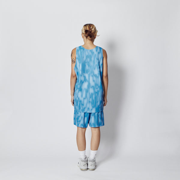 MELT CAMO REVERSIBLE TANK  BLxWH