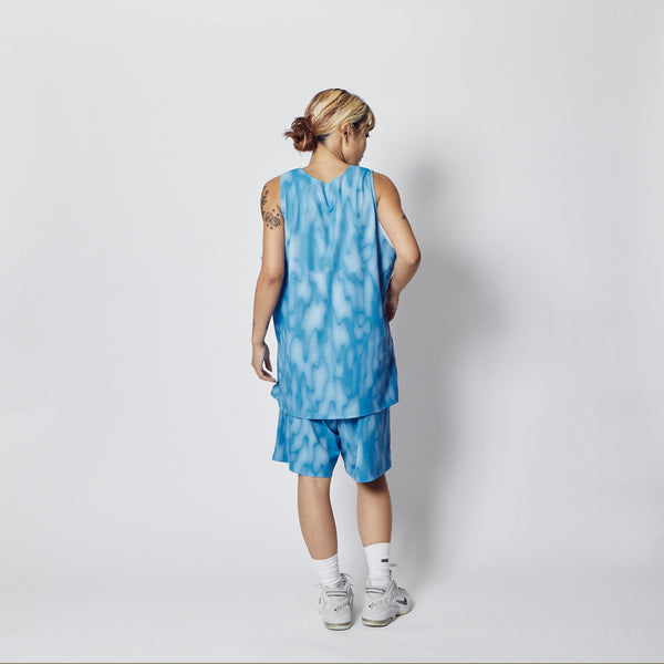 MELT CAMO REVERSIBLE TANK  BLxWH