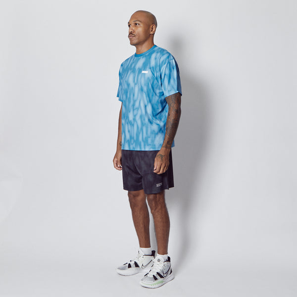 MELT CAMO LOOSE FIT SPORTS TEE BL