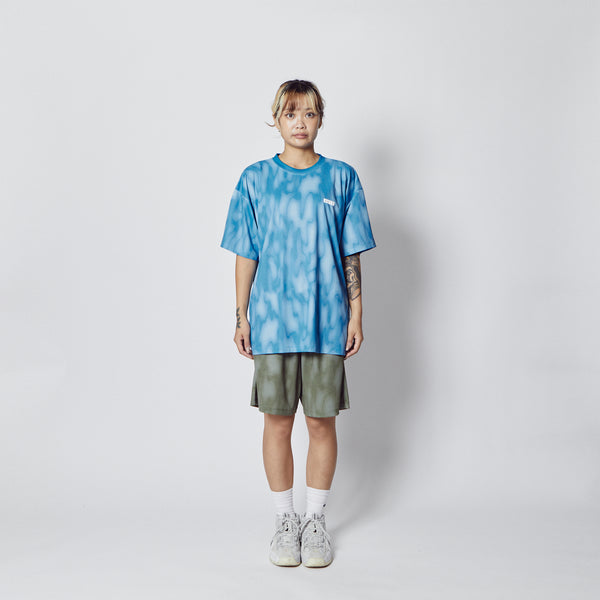 MELT CAMO LOOSE FIT SPORTS TEE BL