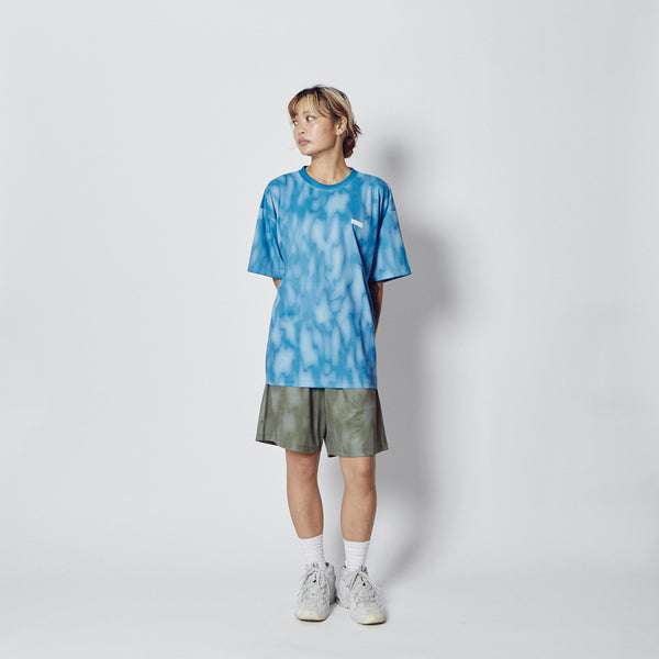MELT CAMO LOOSE FIT SPORTS TEE BL