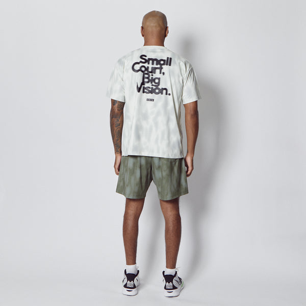 MELT CAMO LOOSE FIT SPORTS TEE ECRU