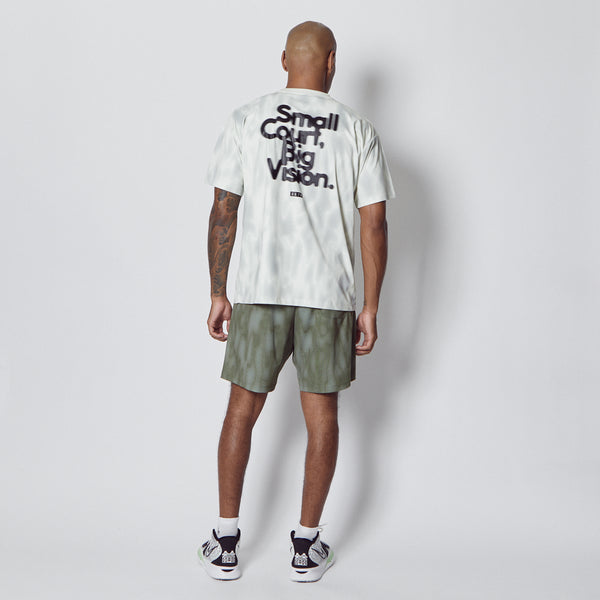 MELT CAMO LOOSE FIT SPORTS TEE ECRU