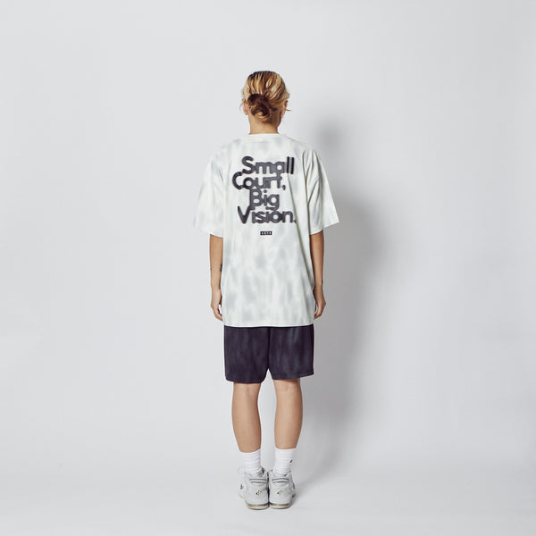 MELT CAMO LOOSE FIT SPORTS TEE ECRU