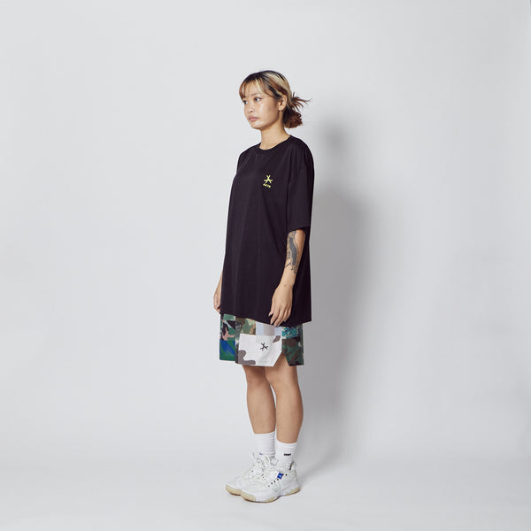 MIXED CAMO 5.5-INCH SHRT WD PNTS