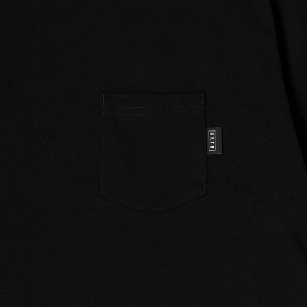 TRI-LINE GRAFFITI POCKET TEE BK