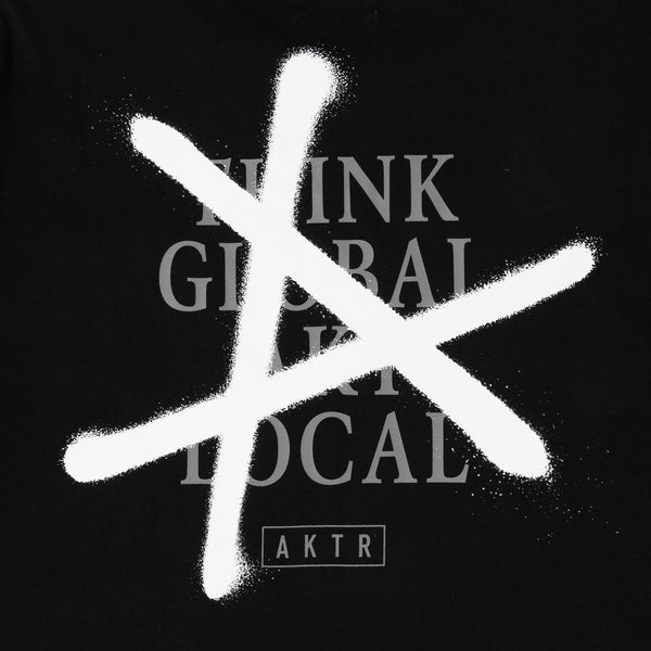 TRI-LINE GRAFFITI POCKET TEE BK