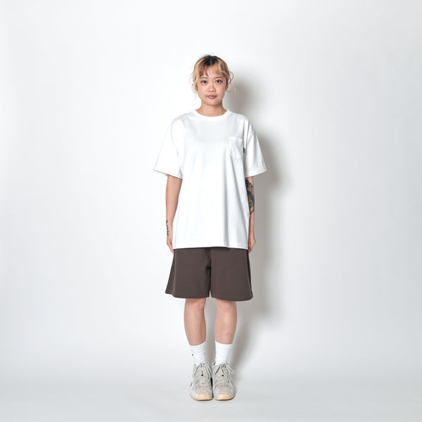 TRI-LINE GRAFFITI POCKET TEE WH