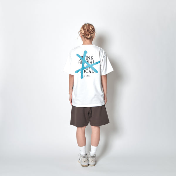 TRI-LINE GRAFFITI POCKET TEE WH