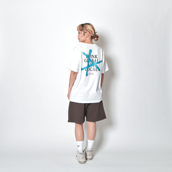 TRI-LINE GRAFFITI POCKET TEE WH
