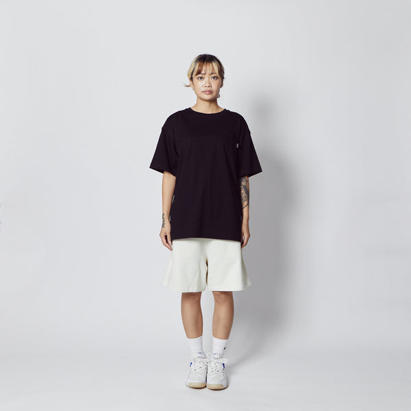 ALLWAYS TRI-LINE SWEAT SHORTS ECRU