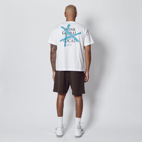 ALLWAYS TRI-LINE SWEAT SHORTS GY