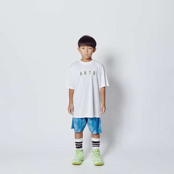 KIDS AKTR LOGO SPORTS TEE WH