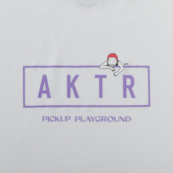AKTR PUP SS SPORTS LOGO TEE WHxBL
