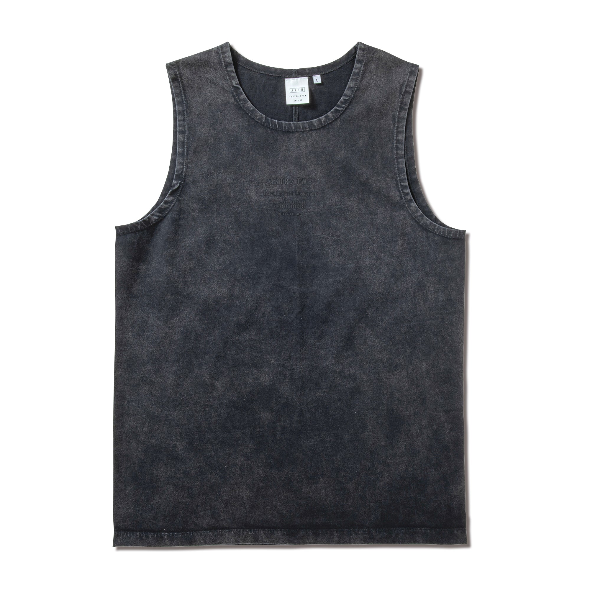 TWB VINTAGE WASH SLEEVELESS TEE BK – AKTR OFFICIAL