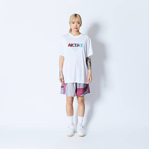 HALFTONE ACTIVE SPORTS TEE WH