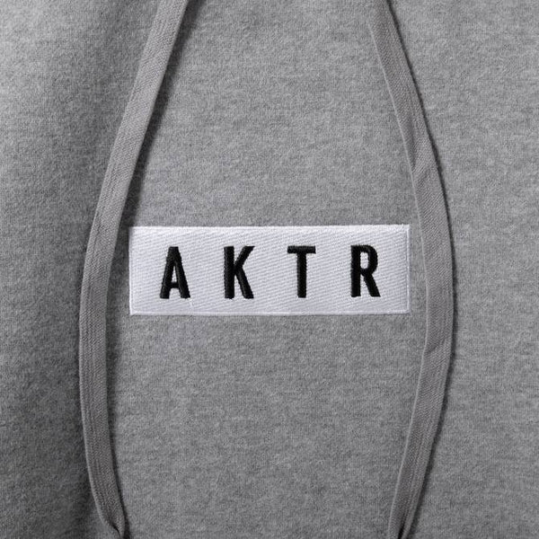 AKTR LOGO SWEAT PULLOVER HOODIE  GY