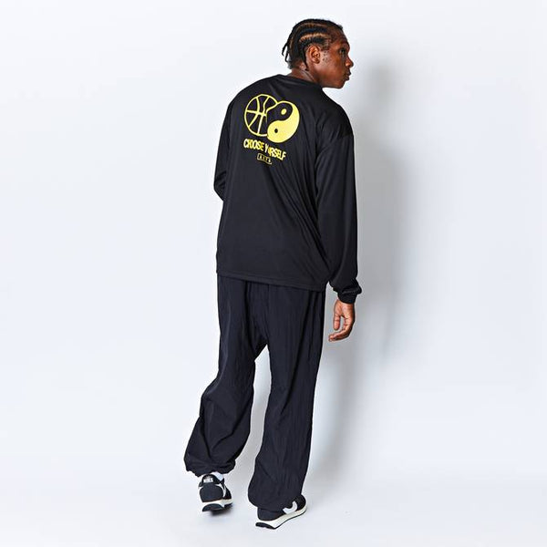 YIN-YANG L/S SPORTS TEE BK