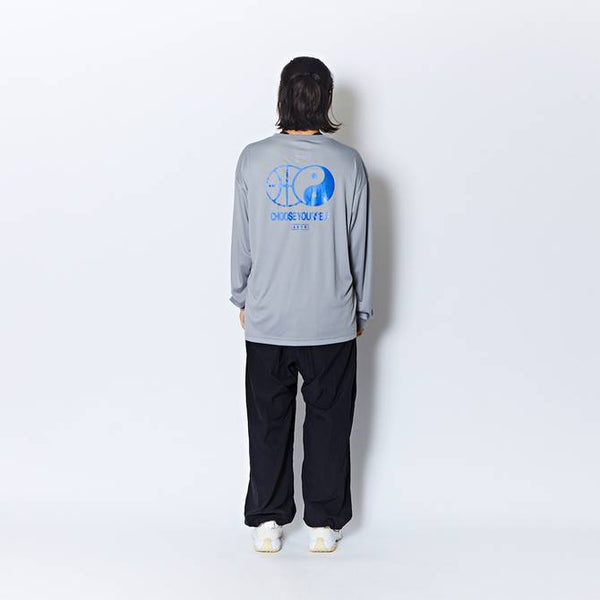 YIN-YANG L/S SPORTS TEE GY