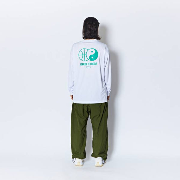 YIN-YANG L/S SPORTS TEE WH