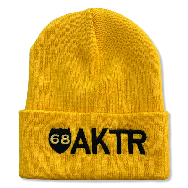 68xAKTR LOGO KNIT CAP YL