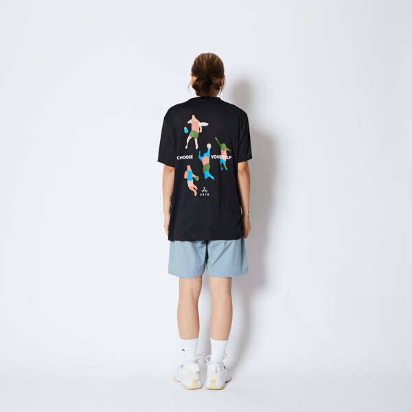 FREE MOTION SPORTS TEE BK