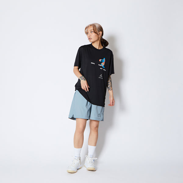 FREE MOTION SPORTS TEE BK