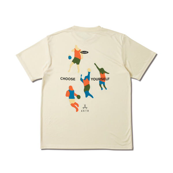 FREE MOTION SPORTS TEE ECRU