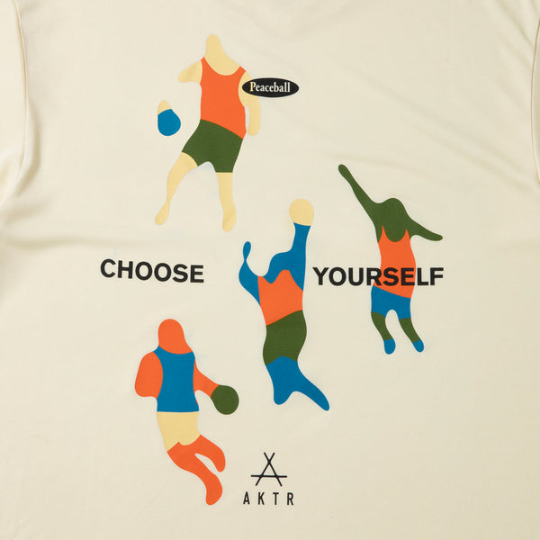 FREE MOTION SPORTS TEE ECRU