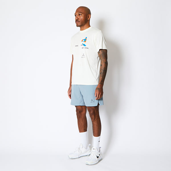 FREE MOTION SPORTS TEE ECRU