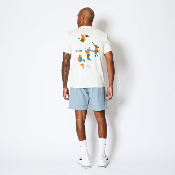 FREE MOTION SPORTS TEE ECRU