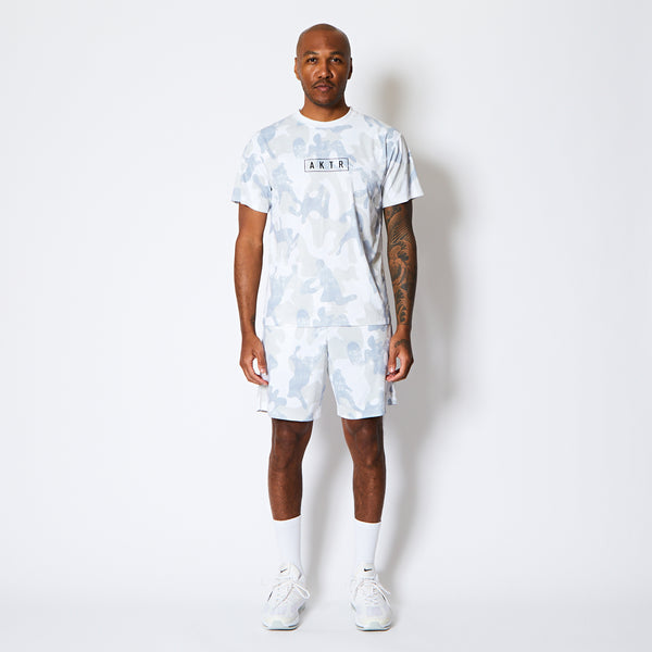 PLAY CAMO AKTR LOGO SPORTS TEE WH