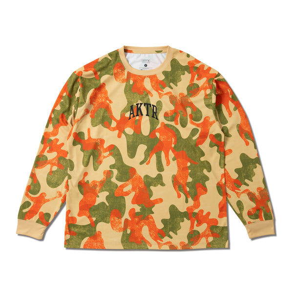 PLAY CAMO LOOSE FIT L/S SP TEE BG