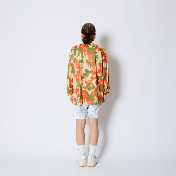 PLAY CAMO LOOSE FIT L/S SP TEE BG