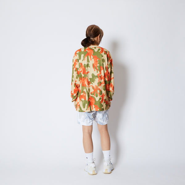 PLAY CAMO LOOSE FIT L/S SP TEE BG