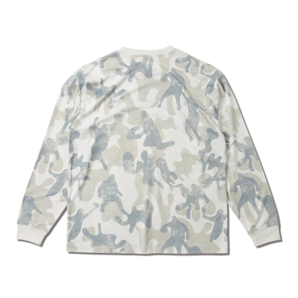 PLAY CAMO LOOSE FIT L/S SP TEE WH