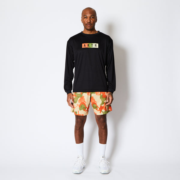 FADE BOX LOGO L/S SPORTS TEE BK