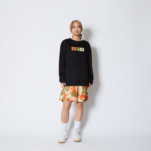 FADE BOX LOGO L/S SPORTS TEE BK