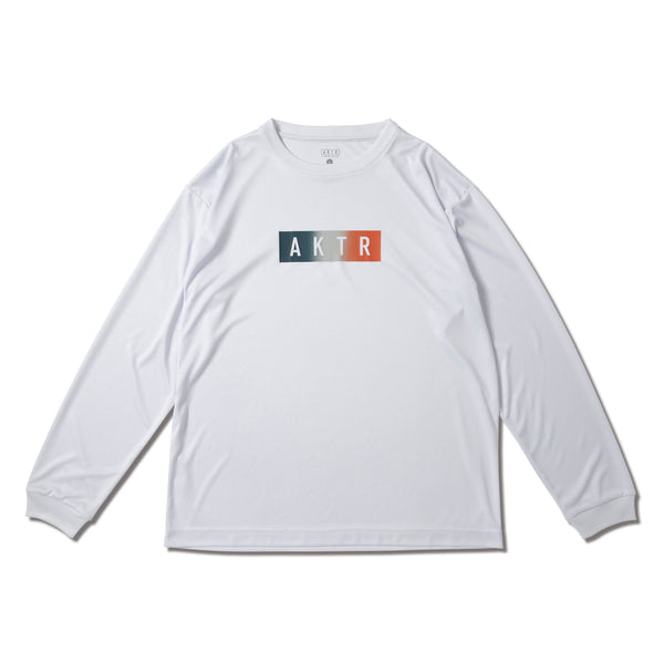 FADE BOX LOGO L/S SPORTS TEE WH