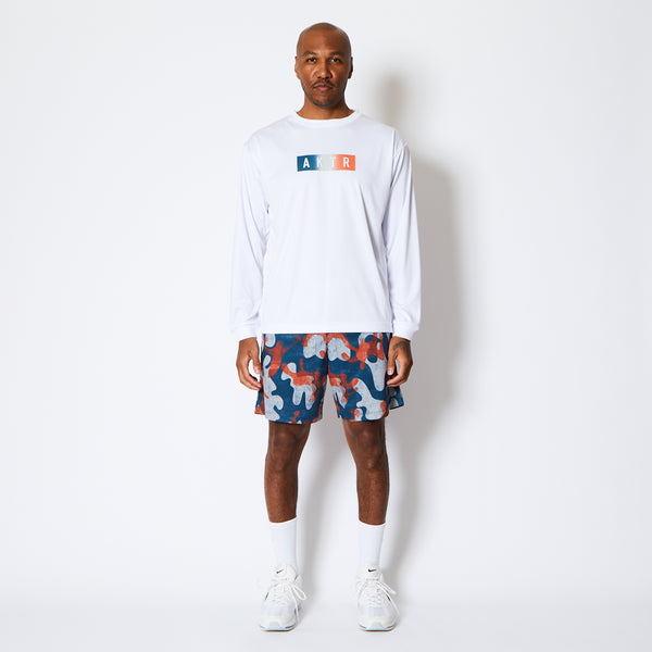 FADE BOX LOGO L/S SPORTS TEE WH